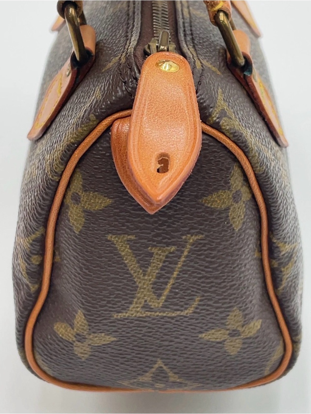 Louis Vuitton Brown Monogram Vintage Mini Speedy Top-Handle Bag - Picture 6 of 11